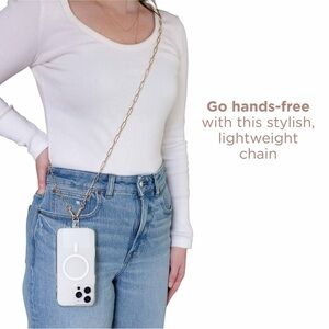 Karma by Body Glove Universal Crossbody Phone Chain - Gold NIB